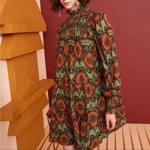 Ulla Johnson Kamila Lurex Long Sleeve Dress